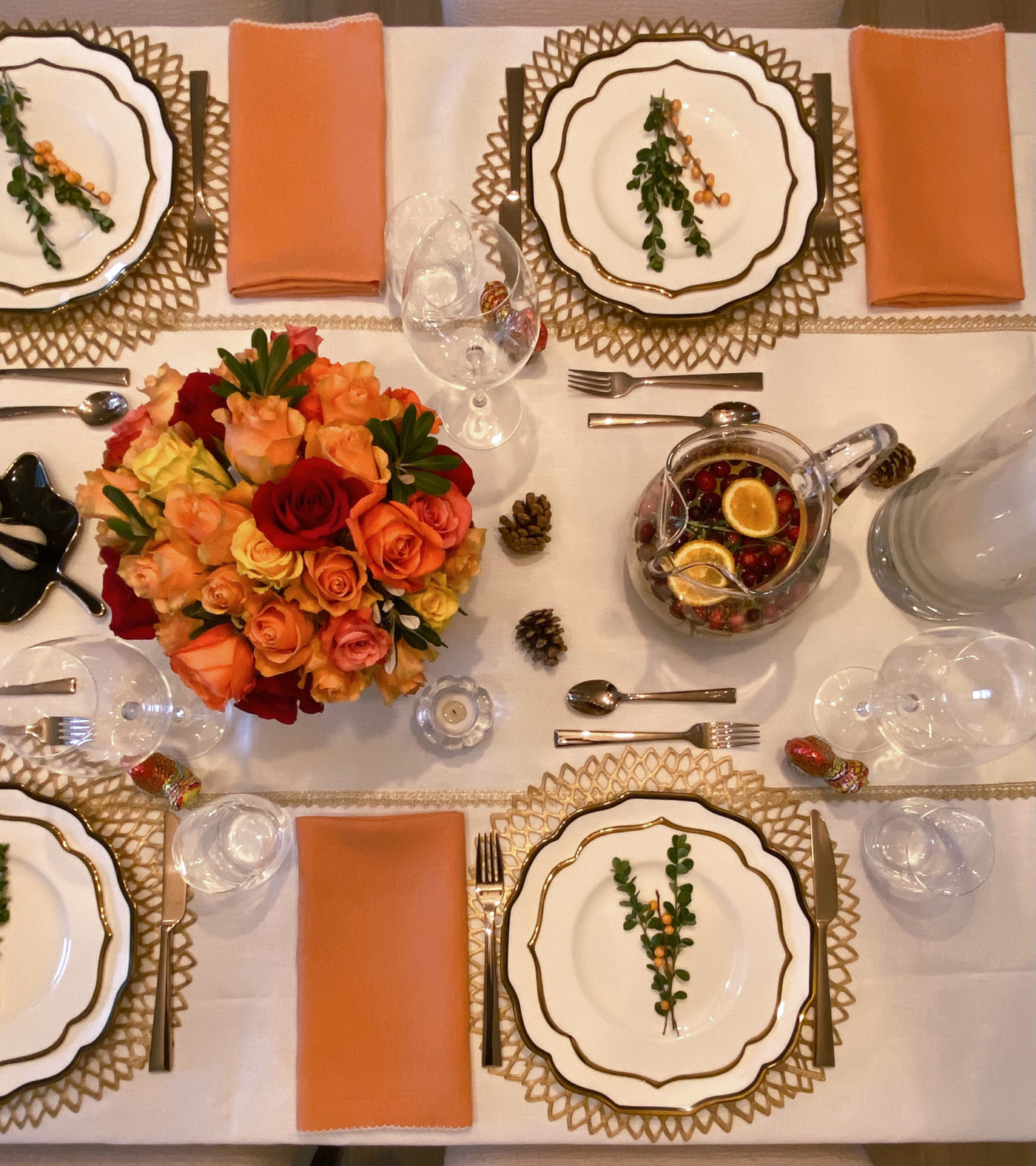 thanksgiving tablesetting