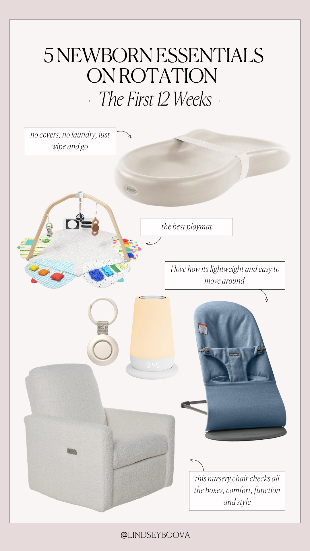 newborn essential items on rotation